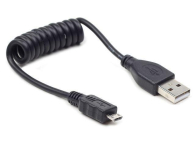 GEMBIRD Kabel USB AM-Micro Spirala 20-60cm CC-MUSB2C-AMBM-0.6M - 220737 - zdjęcie 1